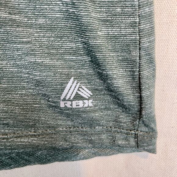 RBX Long Sleeve Racerback Workout Shirt Heathered Green Woman's Medium - Picture 10 of 11